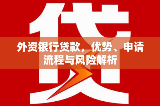 卫东外资银行贷款，优势、申请流程与风险解析