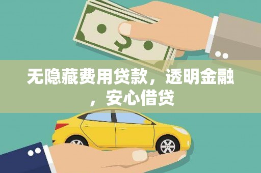 卫东无隐藏费用贷款，透明金融，安心借贷