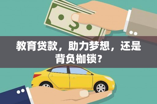 卫东教育贷款，助力梦想，还是背负枷锁？