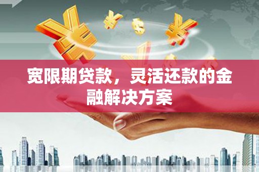 卫东宽限期贷款，灵活还款的金融解决方案