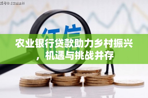 卫东农业银行贷款助力乡村振兴，机遇与挑战并存