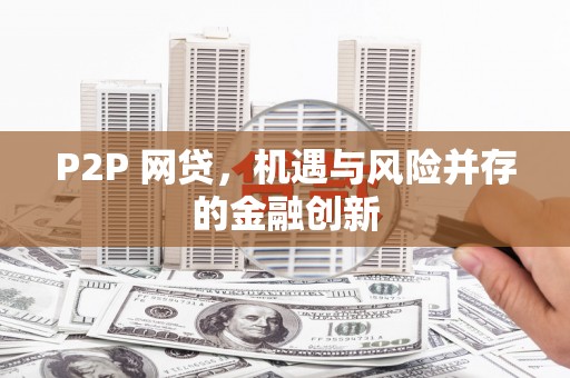 卫东P2P 网贷，机遇与风险并存的金融创新