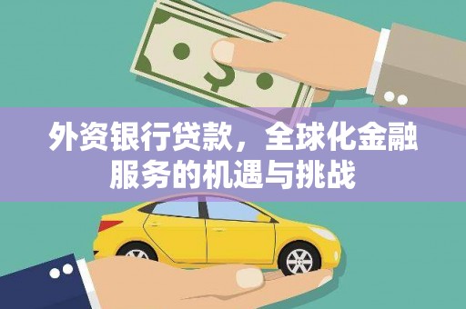 卫东外资银行贷款，全球化金融服务的机遇与挑战